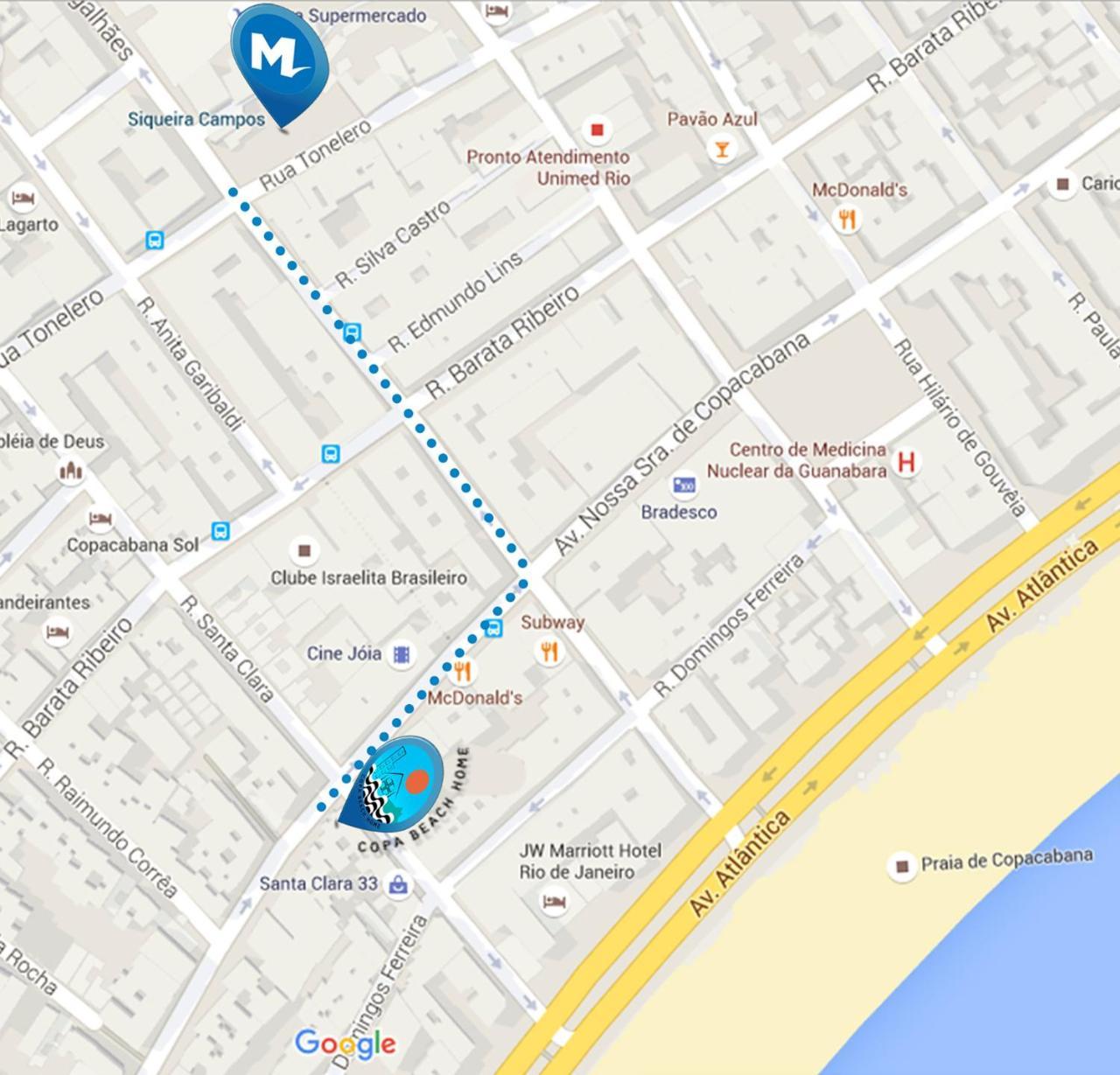 Copa Beach Home - Copacabana Posto 4 Quadra Da Praia Rio de Janeiro Extérieur photo